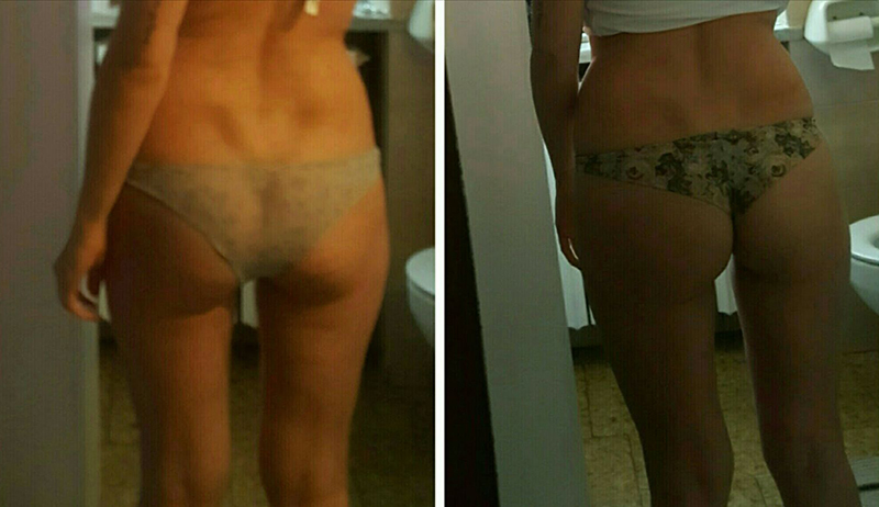 Risultato prima e dopo di Isabel